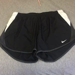 Black nike running shorts